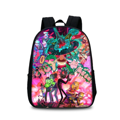 13 Inch Rick and Morty Children's Backpack Kids School Cute Daily Bag Kindergarten Bags Girls Boys Waterproof Ruckpack - Image 21
