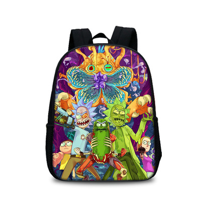 13 Inch Rick and Morty Children's Backpack Kids School Cute Daily Bag Kindergarten Bags Girls Boys Waterproof Ruckpack - Image 22