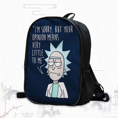 16 Inch Rick and Morty Backpack School Bag - Image 14