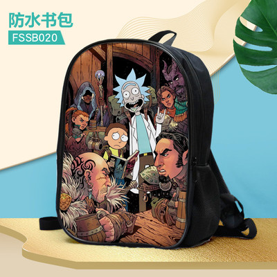 16 Inch Rick and Morty Backpack School Bag - Image 24