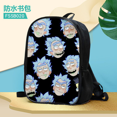 16 Inch Rick and Morty Backpack School Bag - Image 25