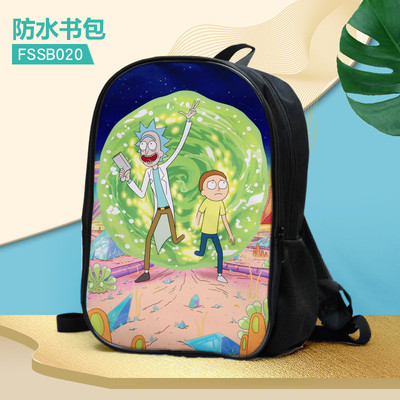 16 Inch Rick and Morty Backpack School Bag - Image 29