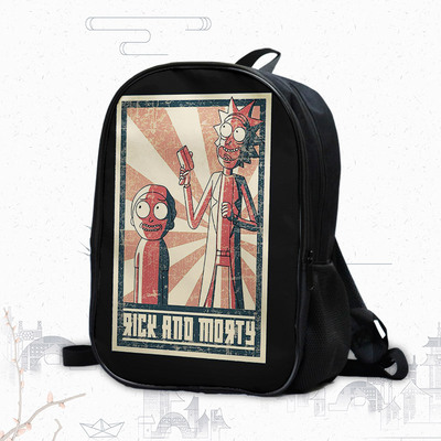 16 Inch Rick and Morty Backpack School Bag - Image 22