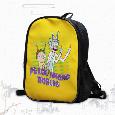 16 Inch Rick and Morty Backpack School Bag - Image 2