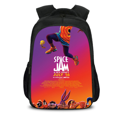 16 Inch Space Jam A New Legacy Backpack School Bag Black - Image 6