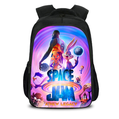 16 Inch Space Jam A New Legacy Backpack School Bag Black - Image 7