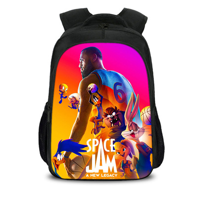 16 Inch Space Jam A New Legacy Backpack School Bag Black - Image 9