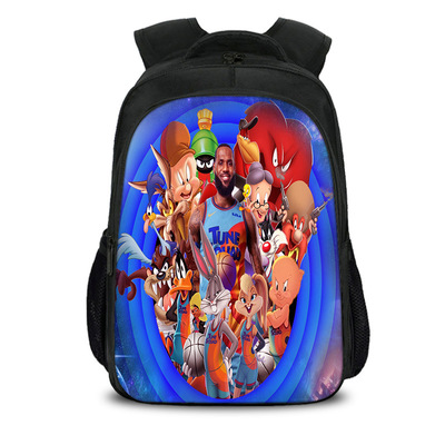 16 Inch Space Jam A New Legacy Backpack School Bag Black - Image 2