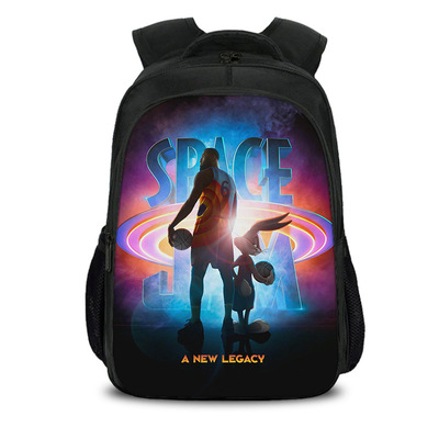 16 Inch Space Jam A New Legacy Backpack School Bag Black