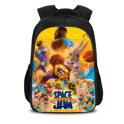 16 Inch Space Jam A New Legacy Backpack School Bag Black - Image 5