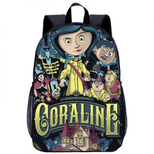 Coraline Backpack Kids Youth Student High Capacity Waterproof School Bag Birthday Gifts
