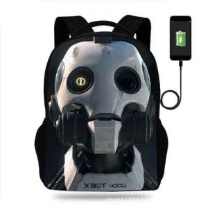18 Inch Love Death & Robots Backpack School Bag Black