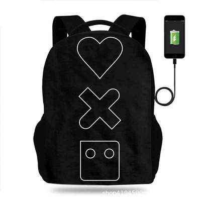 18 Inch Love Death & Robots Backpack School Bag Black - Image 18