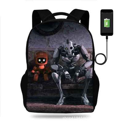 18 Inch Love Death & Robots Backpack School Bag Black - Image 6