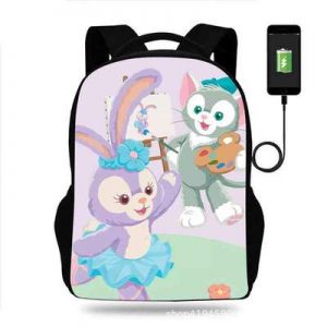 18 Inch StellaLou Backpack School Bag Black