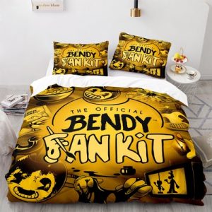 Bendy and the Ink Machine Comfortable Bedding Three-Piece Soft and Breathable Duvet Cover