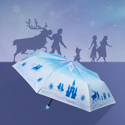 Frozen Foldable Umbrella Sunny and Rainy Sunscreen Anti-uv Umbrella - Image 3