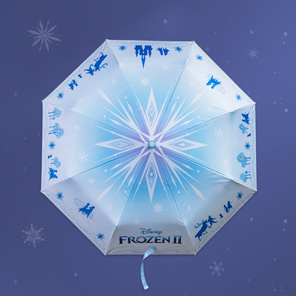 Frozen Foldable Umbrella Sunny and Rainy Sunscreen Anti-uv Umbrella