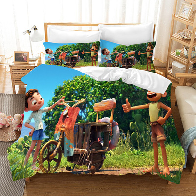 Luca Comfortable Bedding Three-Piece Soft and Breathable Duvet Cover - Image 11