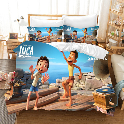 Luca Comfortable Bedding Three-Piece Soft and Breathable Duvet Cover - Image 2