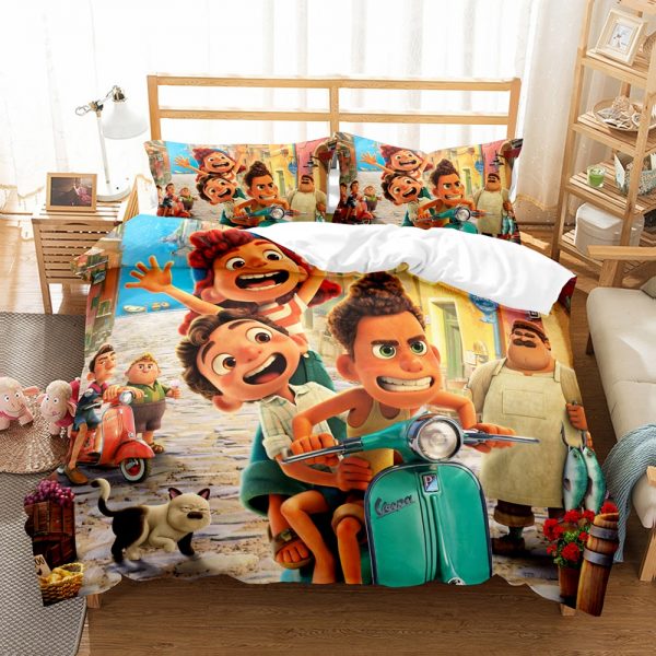 Luca Comfortable Bedding Three-Piece Soft and Breathable Duvet Cover - Image 7