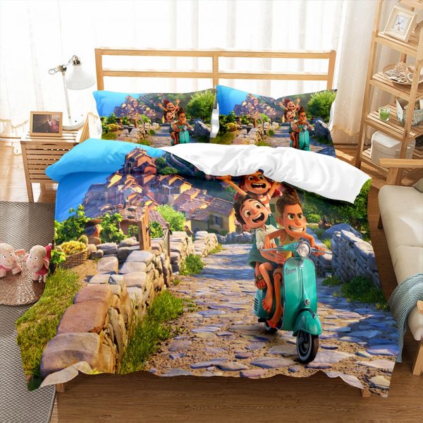 Luca Comfortable Bedding Three-Piece Soft and Breathable Duvet Cover - Image 8