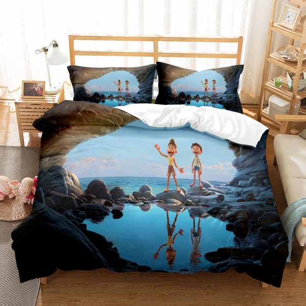 Luca Comfortable Bedding Three-Piece Soft and Breathable Duvet Cover - Image 9