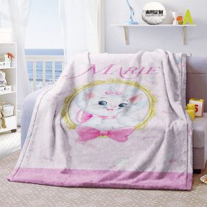 Marie Cat Blankets Printing Soft Nap Blanket On Home/Sofa/Office Portable Travel Cover Blanket