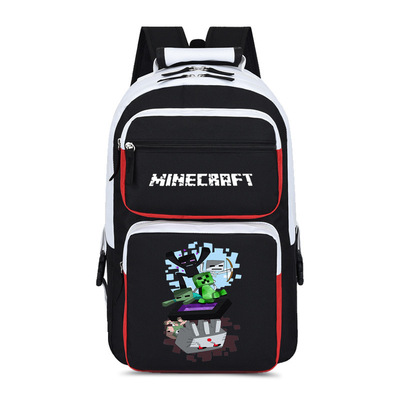 Creeper Men and women backpack student fashion trend school bag large capacity canvas backpack - Image 3