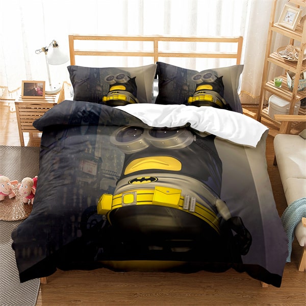 Minions Comfortable Bedding Three-Piece Soft and Breathable Duvet Cover - Image 11