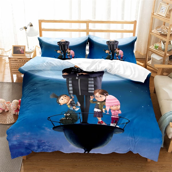 Minions Comfortable Bedding Three-Piece Soft and Breathable Duvet Cover - Image 15