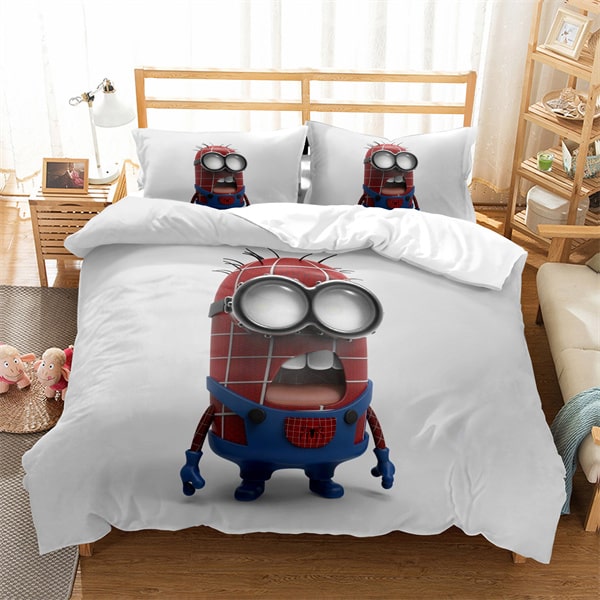 Minions Comfortable Bedding Three-Piece Soft and Breathable Duvet Cover - Image 5