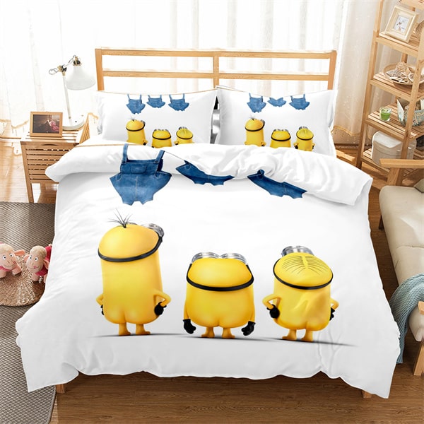 Minions Comfortable Bedding Three-Piece Soft and Breathable Duvet Cover - Image 7