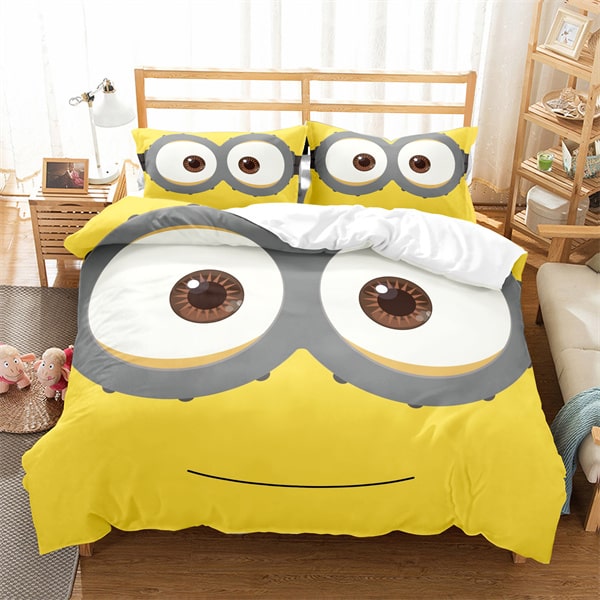Minions Comfortable Bedding Three-Piece Soft and Breathable Duvet Cover - Image 8