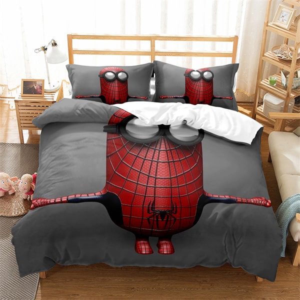 Minions Comfortable Bedding Three-Piece Soft and Breathable Duvet Cover - Image 10
