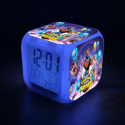 Space Jam A New Legacy 7 Colors Change Digital Alarm LED Clock - Image 17