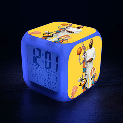 Space Jam A New Legacy 7 Colors Change Digital Alarm LED Clock - Image 16