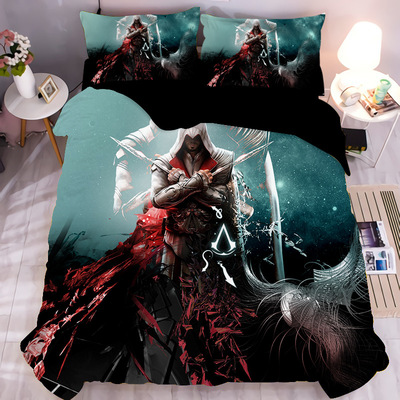 Assassin's Creed Comfortable Bedding Three-Piece Soft and Breathable Duvet Cover - Image 3