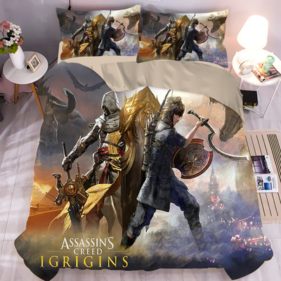 Assassin's Creed Comfortable Bedding Three-Piece Soft and Breathable Duvet Cover - Image 17