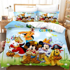Mickey Mouse Comfortable Bedding Three-Piece Soft and Breathable Duvet Cover
