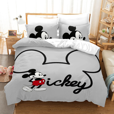 Mickey Mouse Comfortable Bedding Three-Piece Soft and Breathable Duvet Cover - Image 16