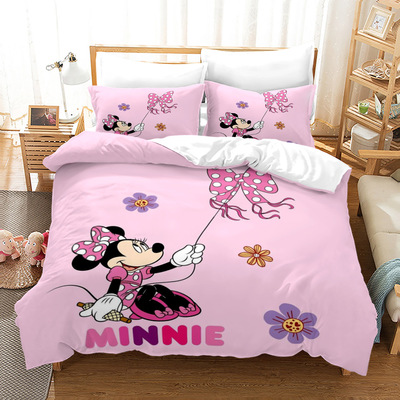 Mickey Mouse Comfortable Bedding Three-Piece Soft and Breathable Duvet Cover - Image 12