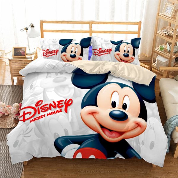 Mickey Mouse Comfortable Bedding Three-Piece Soft and Breathable Duvet Cover - Image 29