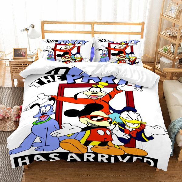 Mickey Mouse Comfortable Bedding Three-Piece Soft and Breathable Duvet Cover - Image 33