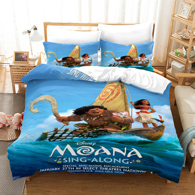 Moana Comfortable Bedding Three-Piece Soft and Breathable Duvet Cover - Image 3