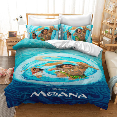 Moana Comfortable Bedding Three-Piece Soft and Breathable Duvet Cover - Image 7