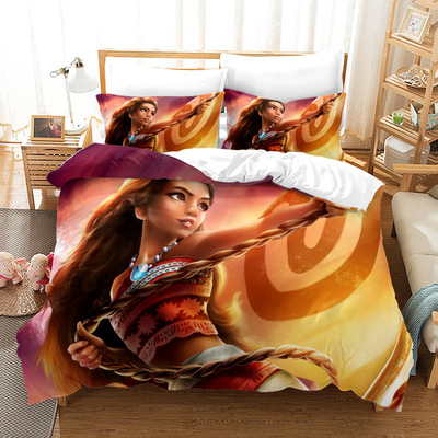 Moana Comfortable Bedding Three-Piece Soft and Breathable Duvet Cover - Image 19