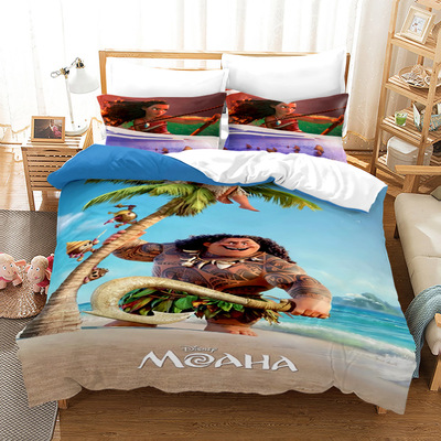 Moana Comfortable Bedding Three-Piece Soft and Breathable Duvet Cover - Image 15