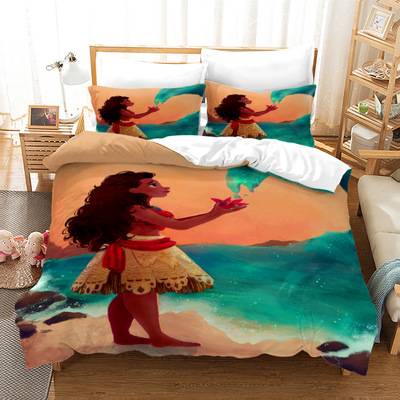 Moana Comfortable Bedding Three-Piece Soft and Breathable Duvet Cover - Image 17