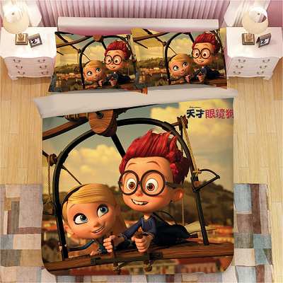 Mr. Peabody & Sherman Comfortable Bedding Three-Piece Soft and Breathable Duvet Cover - Image 20